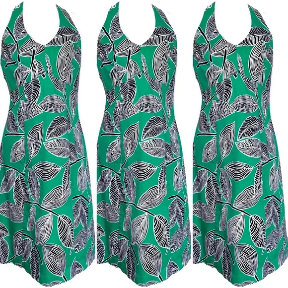 Sag Harbor Dresses & Skirts - Sag Harbor Halter Dress Tie Neck High Empire Waist Zipper Back Size 6